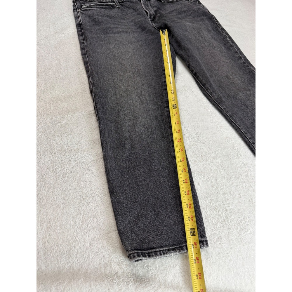 Frame Le Garcon Crop Jeans Laird Faded Black Slim Boyfriend LGJC830 Womens 31 - Picture 8 of 11